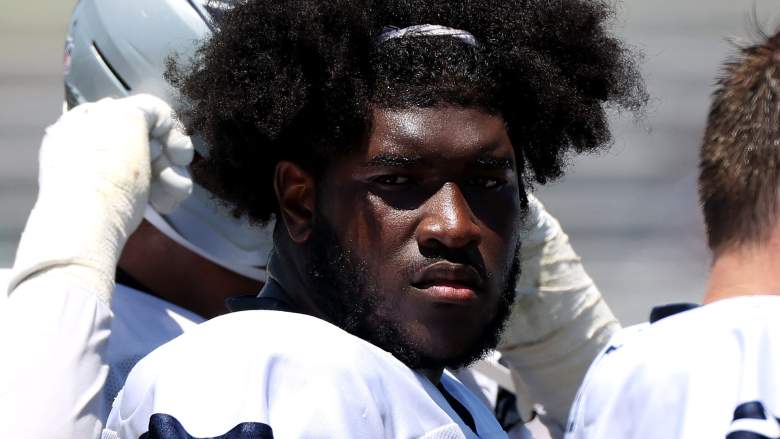 Tyler Booker #52 of the Dallas Cowboys
