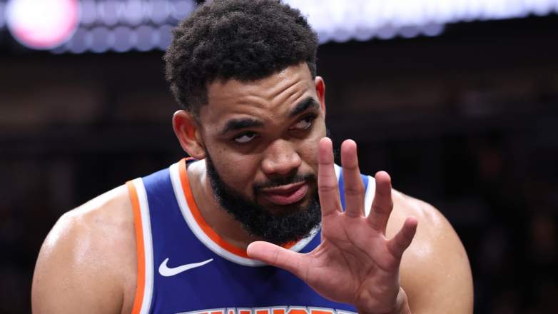 Karl-Anthony Towns #32 of the New York Knicks