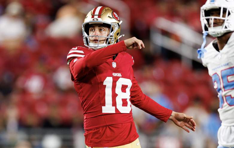 San Francisco 49ers kicker Eddy Pineiro