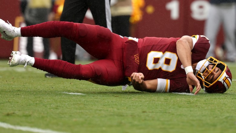heavy.com - Dave Holcomb - NFL Trade Pitch Sends Commanders QB Insurance After Marcus Mariota Injury