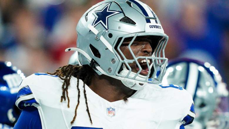 Tyler Guyton #60 of the Dallas Cowboys