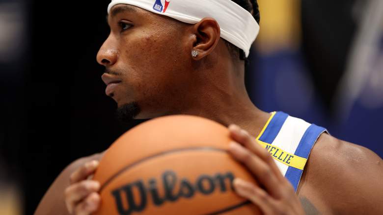 Brandon Williams #12 of the Golden State Warriors