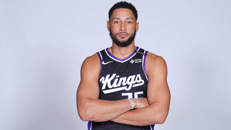 Ben Simmons poses on Kings Media Day.