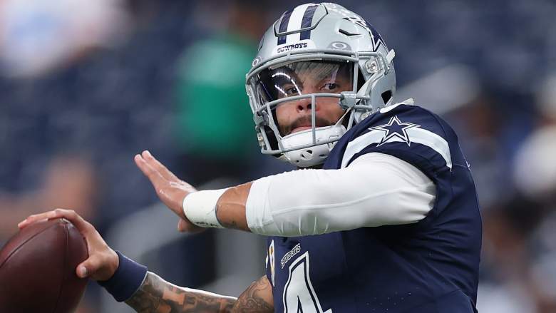 Dak Prescott #4 of the Dallas Cowboys