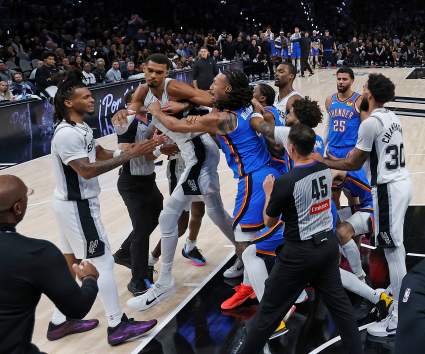 Thunder’s Jaylin Williams Fights Wemby in Early Statement