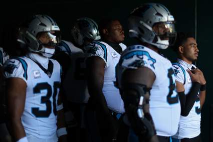 Panthers Pull Down Dallas Goedert’s Pants to Earn Pass Interference Penalty