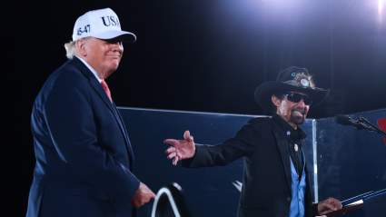 Richard Petty Speaks at President Donald Trump’s Midterm Rally