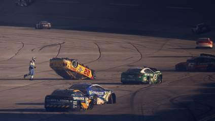 Joey Logano Flips Upside Down in Horrifying Talladega Crash With 5 Laps to Go