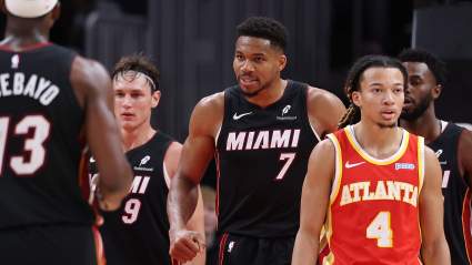 Giannis Antetokounmpo Reacts to Heat’s 1st Win of the Season