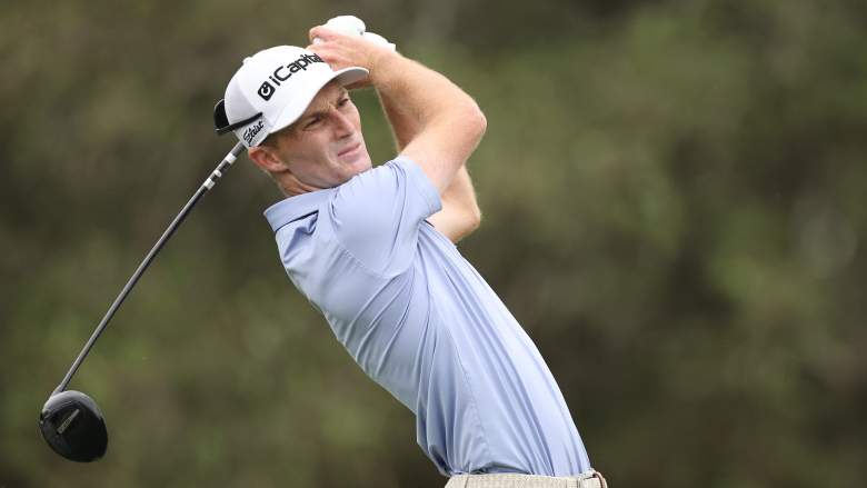 Will Zalatoris hits a tee shot at the Valero Texas Open