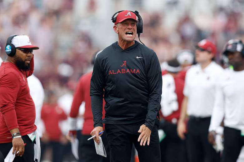 Alabama head coach Kalen DeBoer