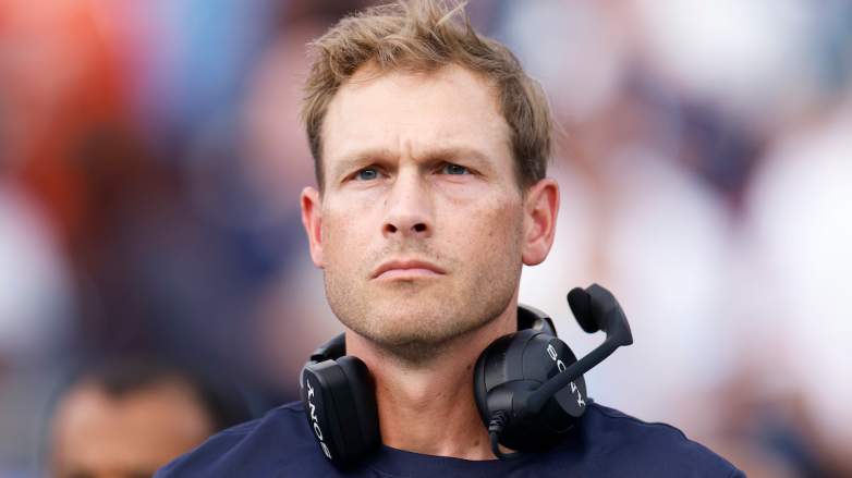 Head Coach Ben Johnson of the Chicago Bears looks on prior to the first half