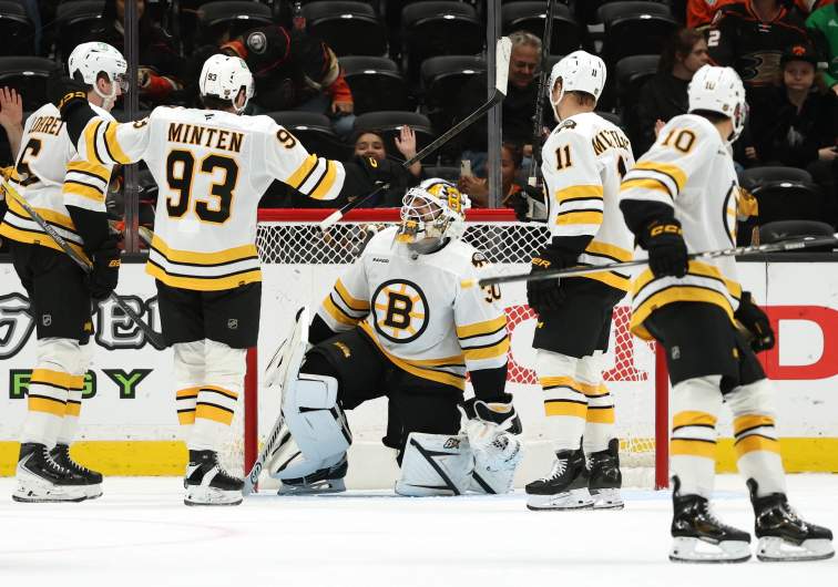 Boston Bruins v Anaheim Ducks