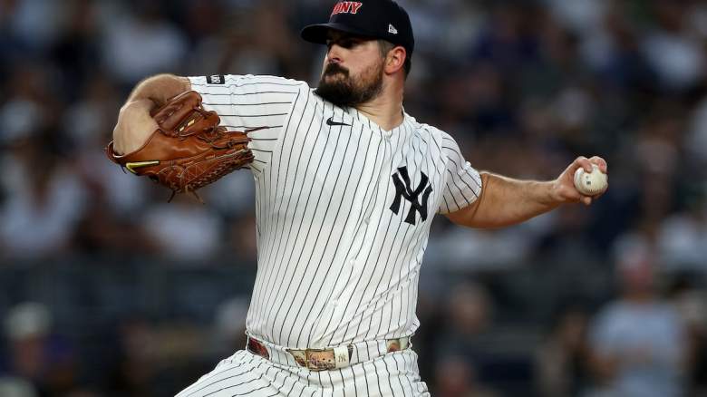 Carlos Rodon pitches.