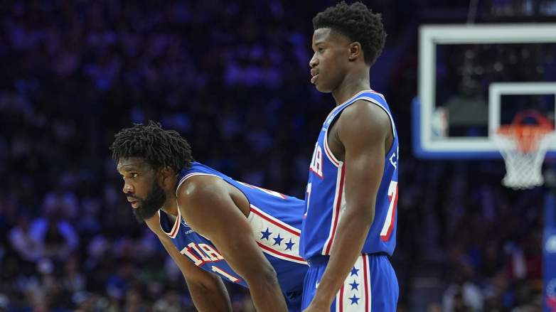 Joel Embiid and VJ Edgecombe