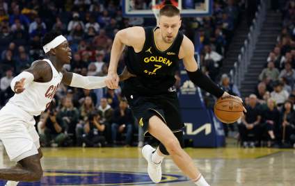 Kristaps Porzingis Appears In Spain Amid Warriors Trade Rumors