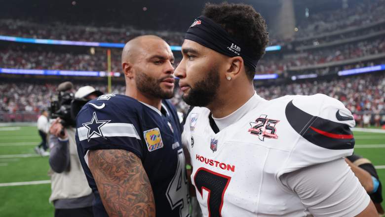 Dallas Cowboys quarterback Dak Prescott and Houston Texans quarterback C.J. Stroud