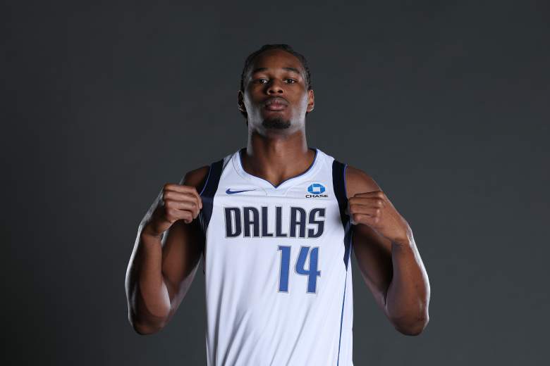 Morez Johnson Jr. posing for media day