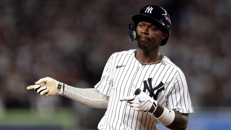 The Toronto Blue Jays are being linked to New York Yankees infielder Jazz Chisholm.