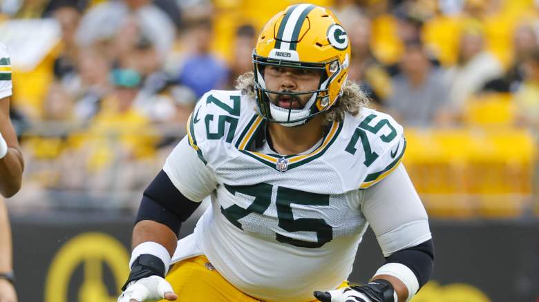 Green Bay Packers offensive lineman Sean Rhyan
