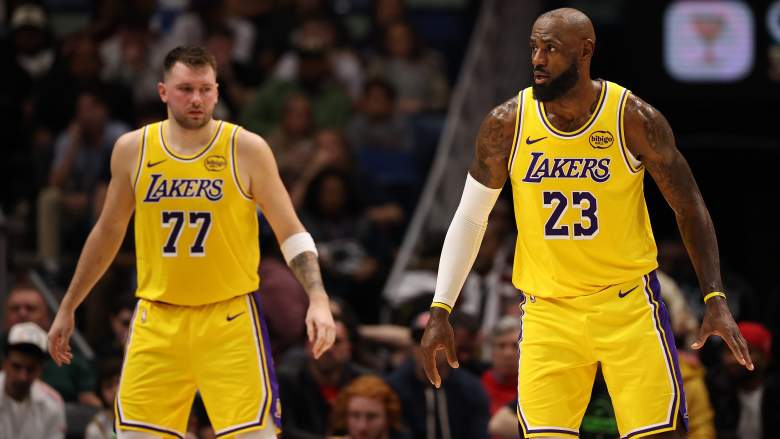 LeBron and Luka side by side