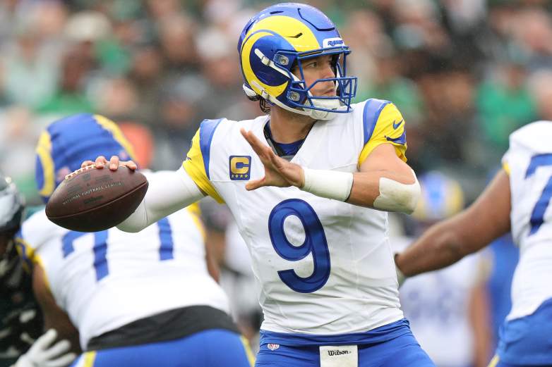 Los Angeles Rams quarterback Matthew Stafford's interceptions vs. Philadelphia Eagles marks the longest streak to open a season in his career.