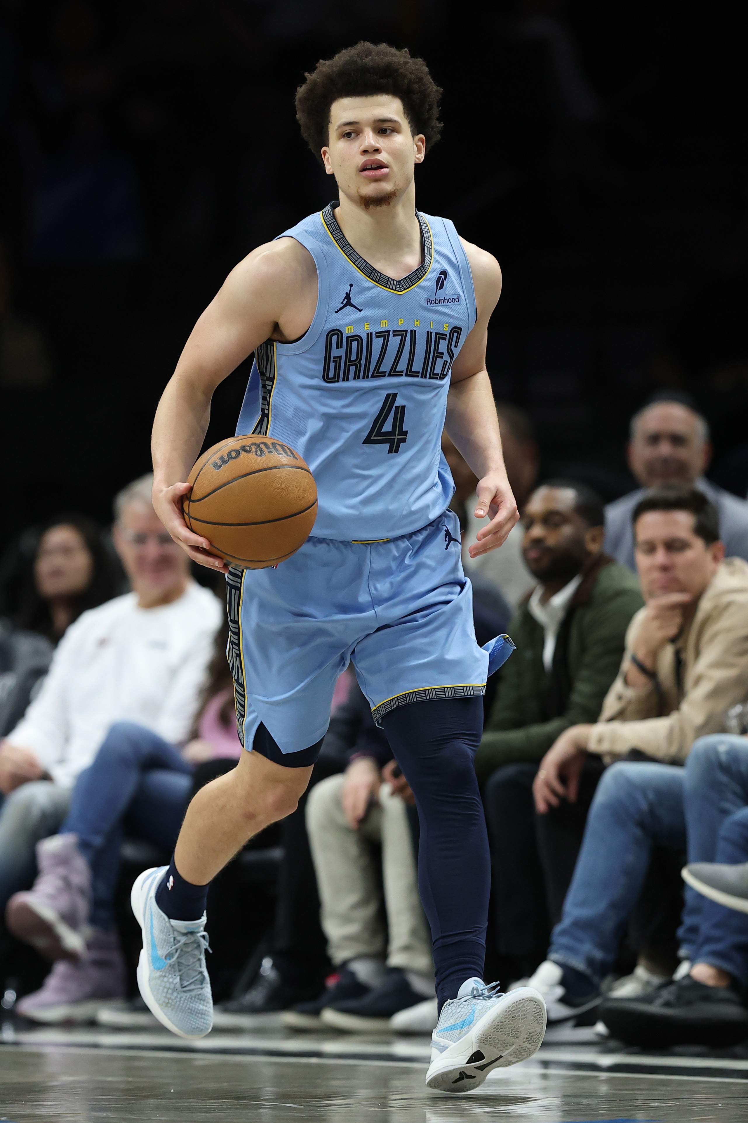 Memphis Grizzlies Walter Clayton Jr. bringing the ball up the court