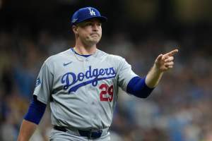 National League Championship Series: Los Angeles Dodgers v Milwaukee Brewers - Game One