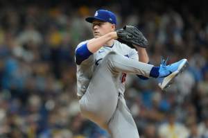 National League Championship Series: Los Angeles Dodgers v Milwaukee Brewers - Game One