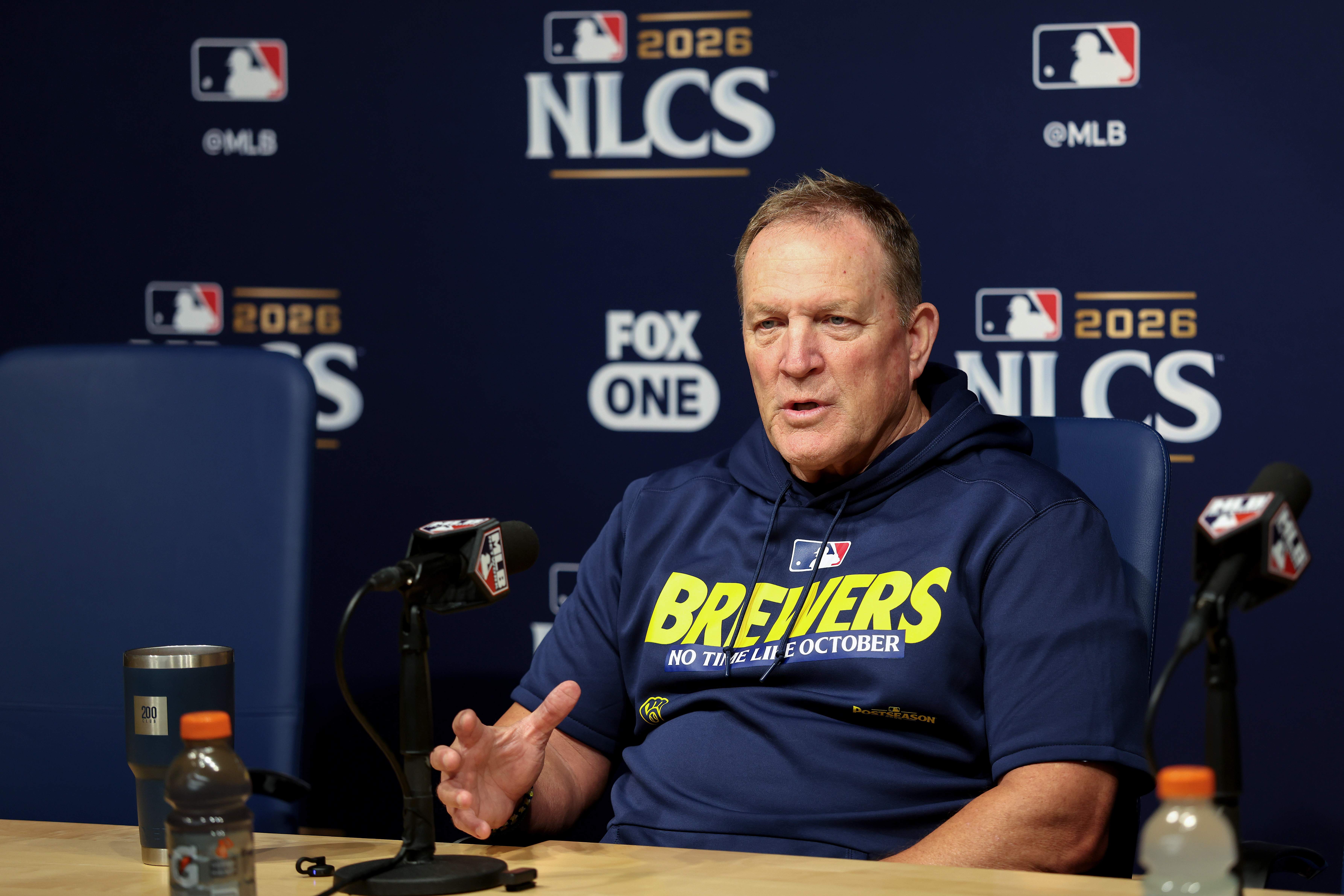 National League Championship Series: Milwaukee Brewers Workout