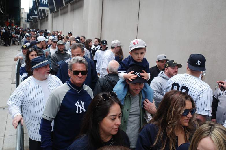 New York Yankees Fans Attend Home Opener In The Bronx