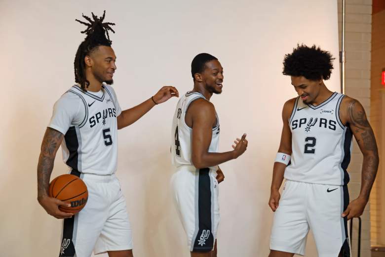 Fox, Harper, and Castle at Spurs media day