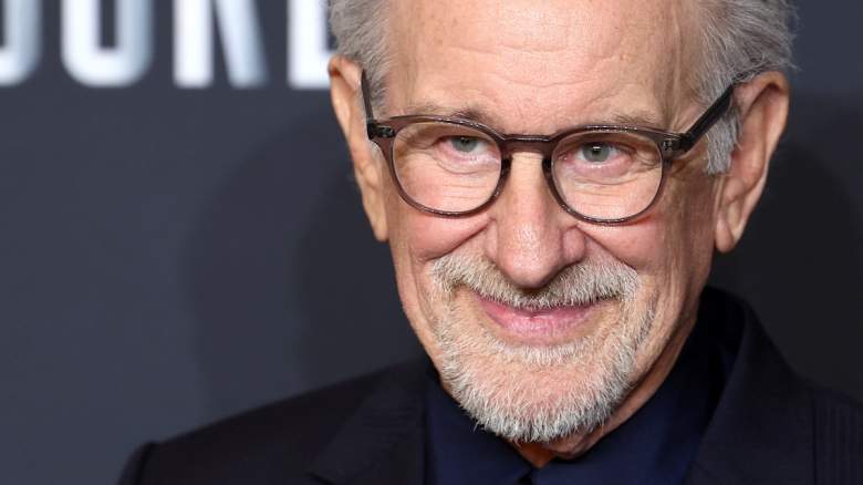 US director Steven Spielberg poses upon arrival
