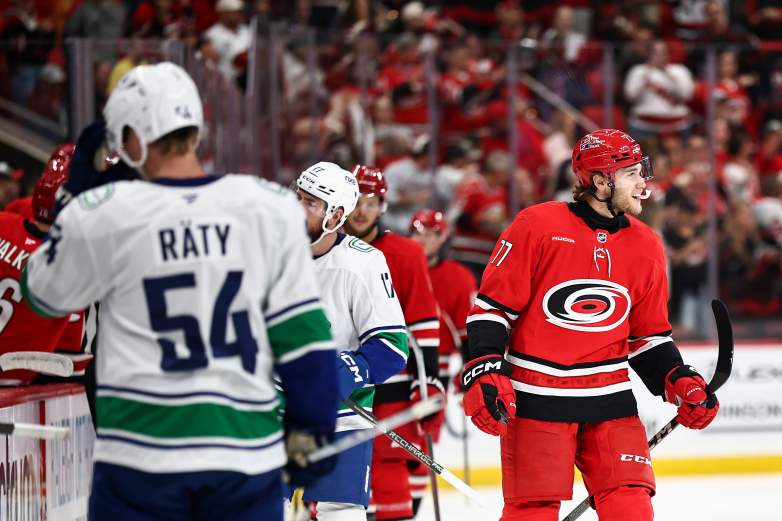 Vancouver Canucks v Carolina Hurricanes