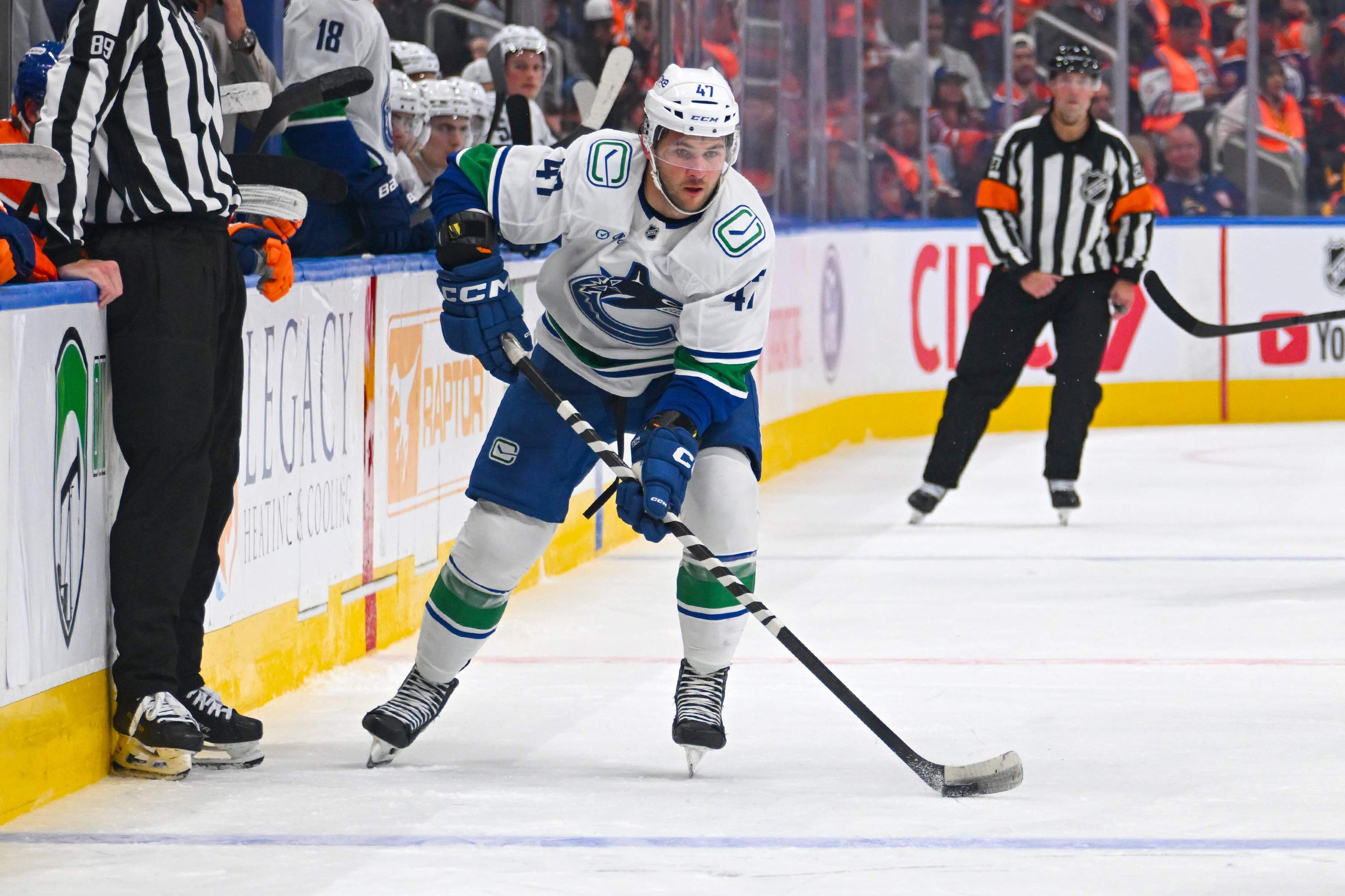 Vancouver Canucks v Edmonton Oilers