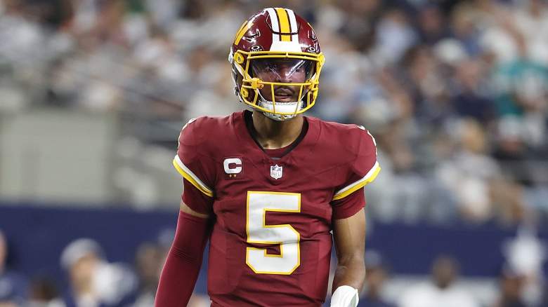 Washington Commanders quarterback Jayden Daniels