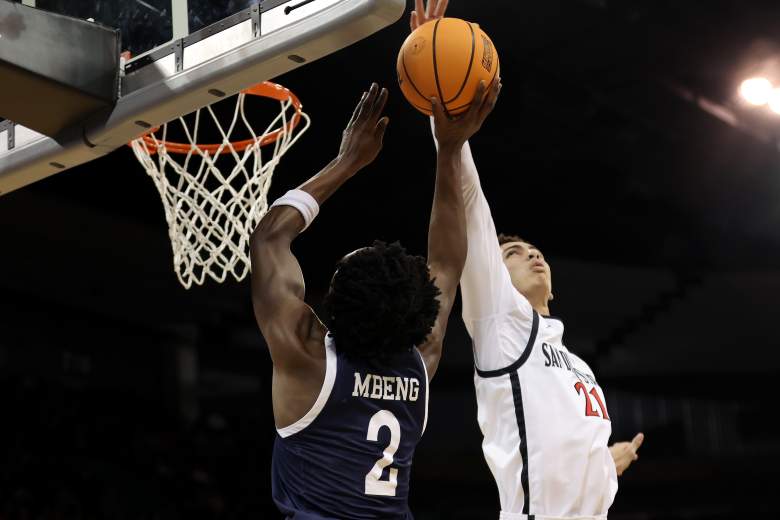 Providence Miles Byrd blocks shot by Yale